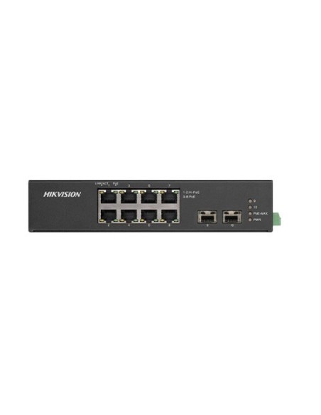 Acquistare HIKVISION BASIC DS-3T0510HP_NOPWUNIT HIKBASIC. Switch industriale 8 porte PoE+ (HiPoE) rame Gb + 2 FO Gb SFP. Hi-PoE 