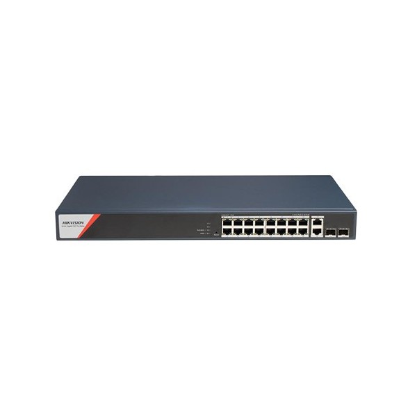 Acquistare HIKVISION BASIC DS-3E1520HP-SI-16P2T HIKBASIC. Switch PoE con 16 porte in rame 10/100/1000 + 2 RJ45 Gigabit + 2 SFP G
