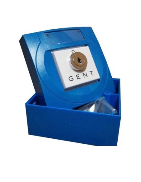 Kaufen GENT S4-34418 GENT. Manueller Alarmdruckknopf mit Schlüssel für analoge Vigilon-Systeme. Farbe blau