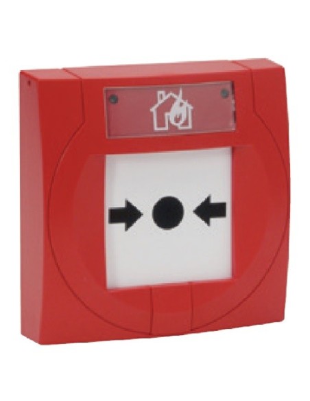 Gent S4-34800 Gent. Botão manual de sino com vidro para sistemas analógicos Vigilon com isolante