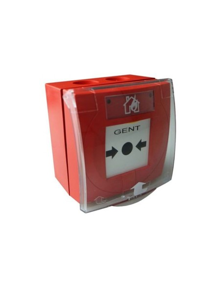 GENT S4-34805-EP. Manual Bell Bell pulsador com elemento resetable para sistemas analógicos Vigilon com isolante