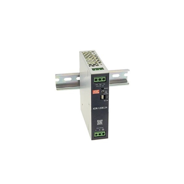 Acquista OEM XDR-120E-12 CASMAR. Alimentatore industriale ultrasottile da 230Vac a 12Vdc fino a 120W. Guida DIN.