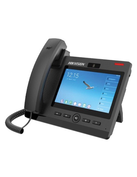 Acquistare HIKVISION BASIC DS-KP9301-HE1 HIKBASIC. Telefono da tavolo o da parete SIP standard a 20 linee, schermo da 7'', fotoc