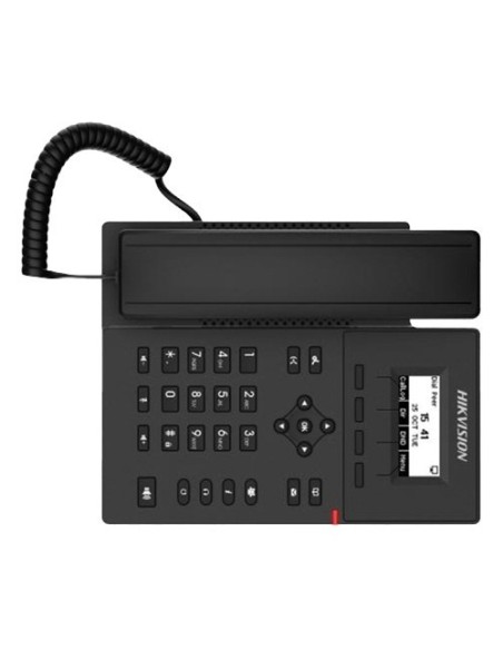 Acquistare HIKVISION BASIC DS-KP6000-HE1 HIKBASIC. Telefono da tavolo o da parete SIP standard a 4 linee, schermo da 23'', porte