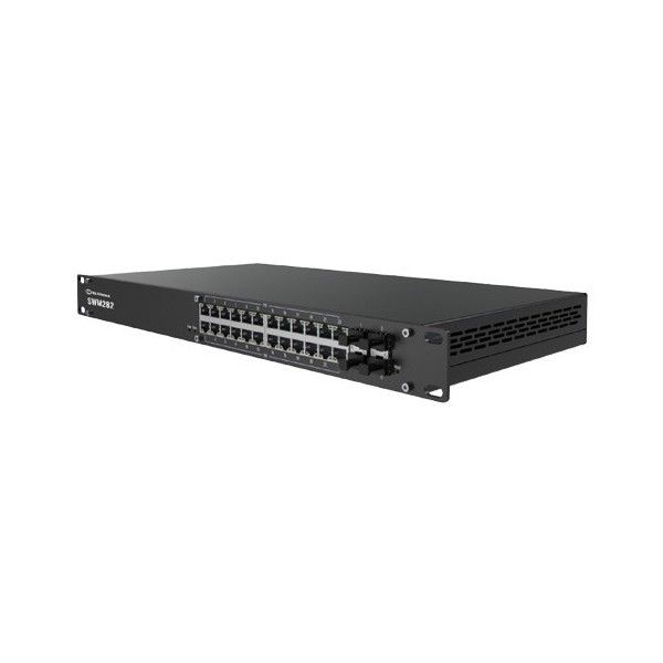 Kaufen Sie TELTONIKA SWM282 TELTONIKA. Verwaltbarer L2+-Switch für den kommerziellen Einsatz (Core) mit 24 RJ45-Gb-Ports mit PoE