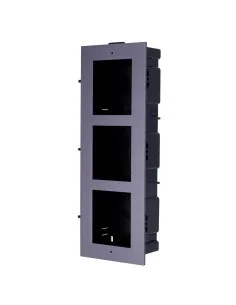 Comprar HIKVISION DS-KD-ACF3 Panel frontal y caja de registro encastrada - Hasta 3 módulos - Específica para videoporteros Hikvi