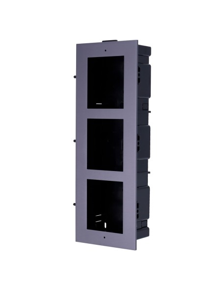 Painel frontal Hikvision DS-KD-ACF3 e caixa de log registrada - até 3 módulos - específicos para Hikvision - C VideoPort