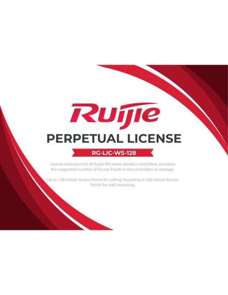 Comprar REYEE RG-LIC-WS-128 Licencias para controladora Ruijie serie WS - Incrementa el número de APs gestionables - Hasta 128 A