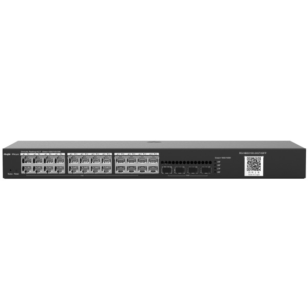 Reyee RG-NBS3100-24GT4SFP Reyee Switch Layer 2 - 24 portas RJ45 Gigabit - 4 SFP Gigabit - Lag estático / DHCP Snoop / IgMP Snoop