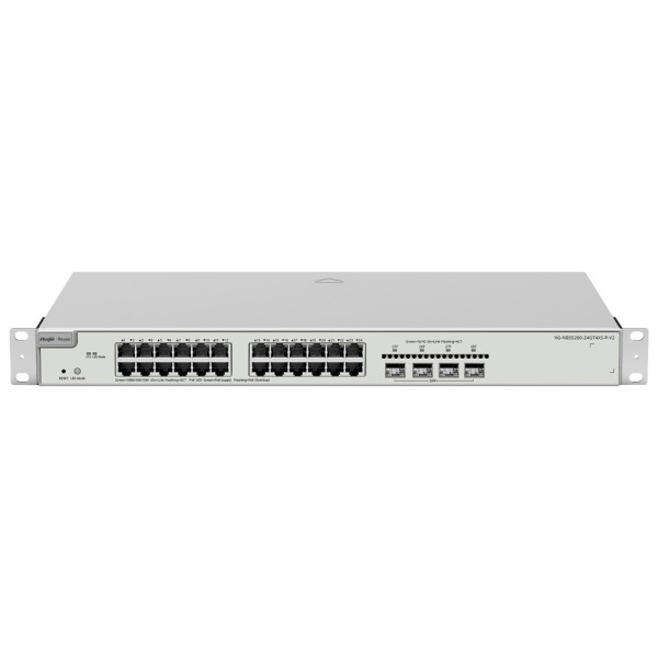Reyee RG-NBS5200-24GT4XS-P-V2 Reyee Switch Poe Cloud Layer 3 - 24 PoE RJ45 Gigabit + 4 SFP + 10GB - 30 W por porta 802.3AF