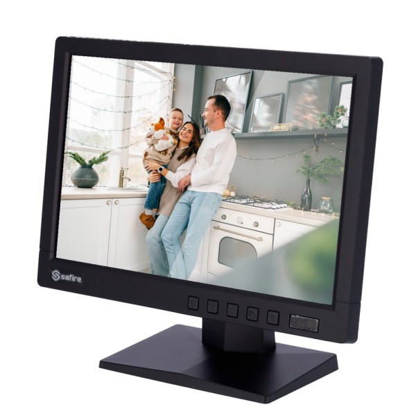 Safire SF-MNT10BNC Monitor 10 & quot - Resolução WXGA - Atualização de 60/75 Hz - Contraste 1200: 1 - Tempo de resposta 8 ms - A