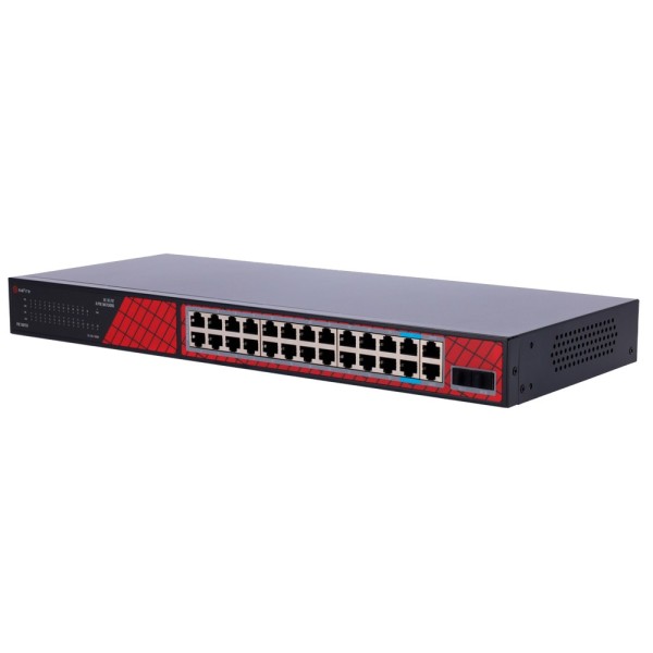 Comprar SAFIRE SF-SW2824HIPOE-GF-300 Safire Switch Hi-PoE - 24 puertos + 2 SFP Uplink + 2 Uplink RJ45 - Velocidad de puertos Gig