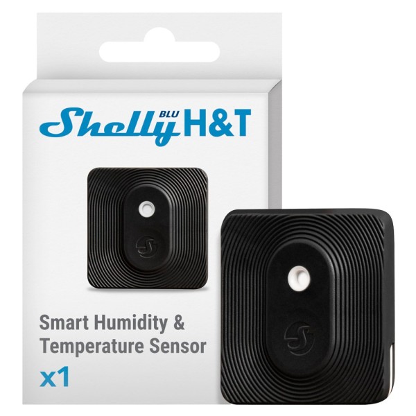 Comprar SHELLY SH-BLU-HT-B Shelly Blu H&amp;T Negro - Bluetooth - Sensor H&amp;T - Resistente al agua y al polvo - Batería de ha
