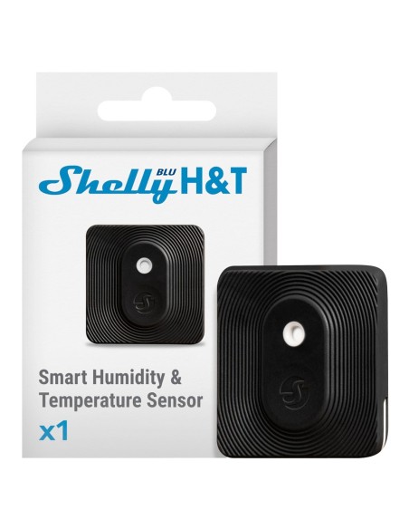 Comprar SHELLY SH-BLU-HT-B Shelly Blu H&amp;T Negro - Bluetooth - Sensor H&amp;T - Resistente al agua y al polvo - Batería de ha