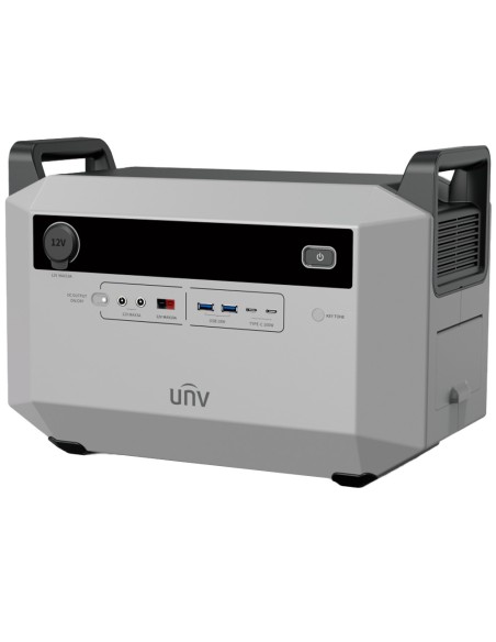 UniView UV-EL-E1000-A2-BATERIA-BATERIA-1000W Bateria portátil - Capacidade 988Wh - Saída de potência 1000W max | Lítio - saídas 