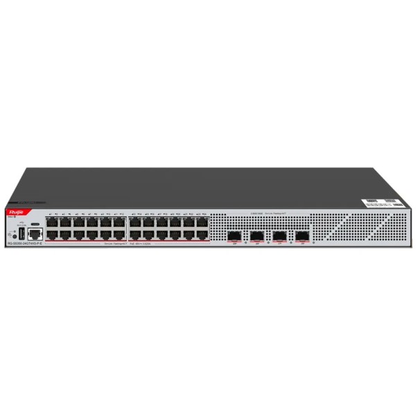 Comprar RUIJIE EBG WIS-S5350-24GT4XS-P-E WIS Switch Cloud Gestionable L3 - 24 puertos PoE RJ45 + 4 puertos SFP+ - 24 Puertos 100