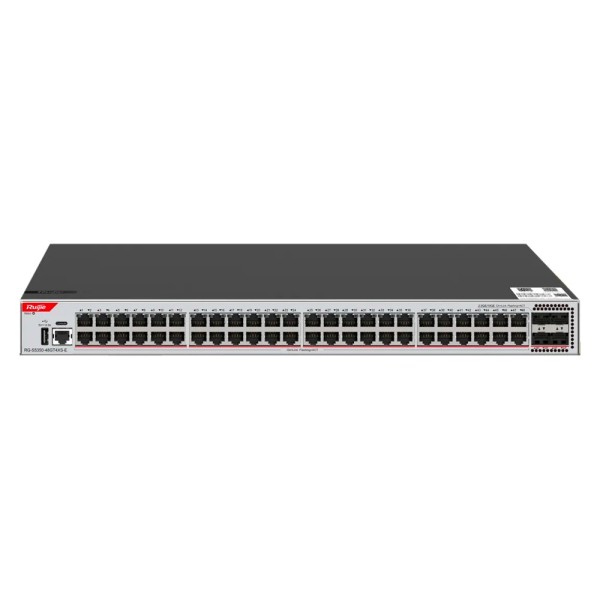 Comprar RUIJIE EBG WIS-S5350-48GT4XS-E WIS Switch Cloud Gestionable L3 - 48 puertos PoE RJ45 + 4 puertos SFP+ - 48 Puertos 100/1