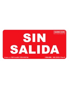 Comprar VALLEUNION P-188 Señal Sin Salida fotoluminiscente, homologada Clase B.