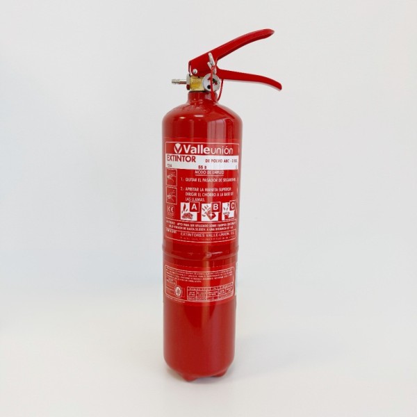 Acquistare VALLEUNION VU-3-PP estintore a polvere ABC da 3 kg, efficacia 13A55BC, senza supporto. Certificato, omologato e marca