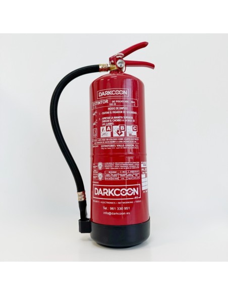 VALLEUNION VU-6-PP ABC-Pulverfeuerlöscher 6 kg, Löschleistung 27A/183B/C, mit Halterung und Kunststoffsockel kaufen. Zertifizier