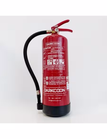 Acquistare VALLEUNION VU-6-PP estintore a polvere ABC da 6 kg, efficacia 27A183BC, con supporto e base in plastica. Certificato,