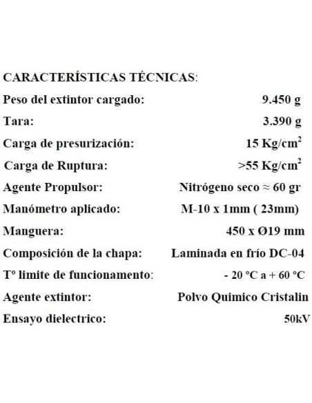 Comprar **VALLEUNION VU-KIT-APARTAMENTO** — Kit de extintor para apartamento turístico de férias. Extintor de pó ABC 6 kg + sina