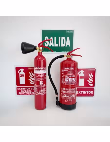 Acquista VALLEUNION VU-KIT-COMERCIO Kit estintori per attività commerciale. Include estintore a polvere ABC da 6 kg + estintore 