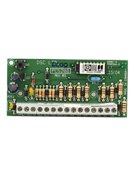 Comprar DSC PC5208 Módulo de Salidas Programables PGM de baja capacidad (50mA). Grado 2 PC5208