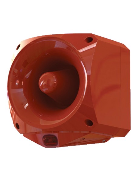 Comprar KIDDE COMMERCIAL ASW377 Sirena con flash para montar en pared de exterior de alta potencia. IP66. Roja ASW377