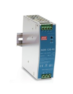 Comprar MEAN WELL NDR-120-48 Fuente de Alimentación Conmutada para Carril DIN 120W 48Vcc 2.5A NDR-120-48