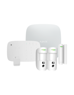 Comprar AJAX AJ-HUB2KIT4G-KIT4-W Kit de alarma profesional - Certificado Grado 2 - Comunicación Ethernet y dual SIM 4G (LTE) - I