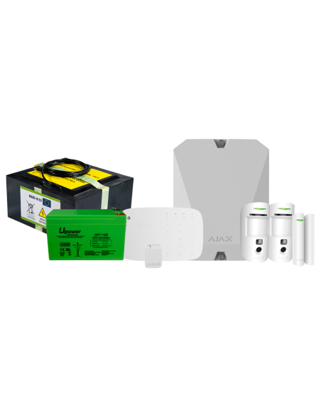 Comprar AJAXVIVIENDAVACÍA AJ-HUBBP-KIT6-AM-BATT-W Kit de alarma profesional - Certificado Grado 2 - Comunicación Ethernet y dual
