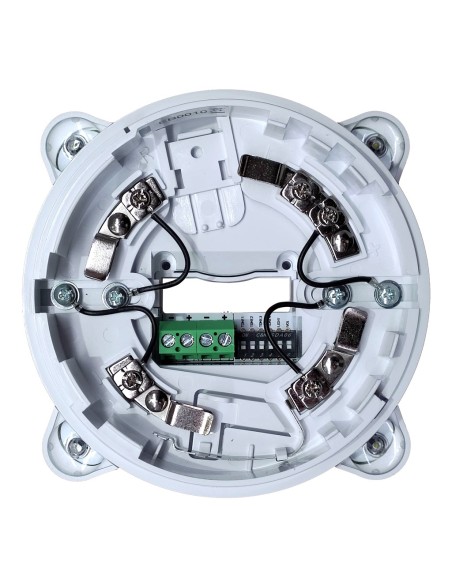 BASE INIM ESB1021 com sirene óptica-acústica para detectores série ENEA com isolante. Baixa
