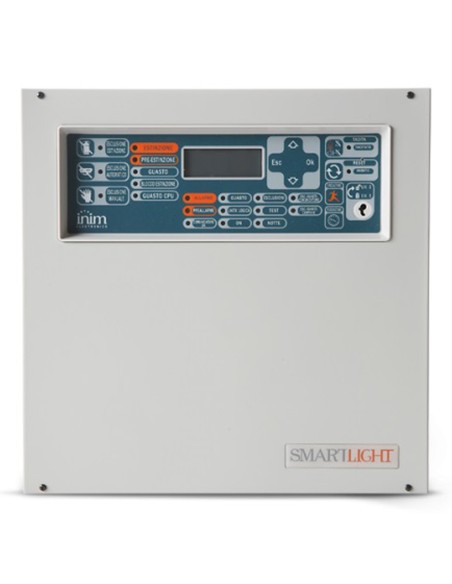 Inim SmartLight-g Central 1 Central 1 Loop não expansível, até 240 dispositivos e 30 zonas