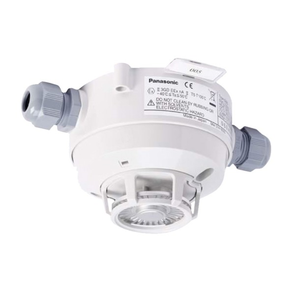 KIDDE Commercial 6297 Detector convencional IP67 87º A2S Classe (EX II 3GD EEX Ma II T5). Inclui base com entrada de tubo