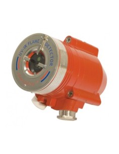 Detector de chamas UV Notificador S40-40L e Go Sil2 Atex. Tem relé de alarme e falha, thread NPT e alojamento de alumínio