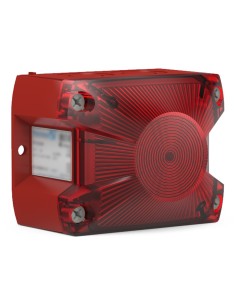 Notificador PY-X-S-05 Flash cúbico com lente vermelha