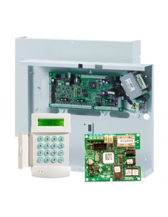 Honeywell C048-D-E1-KPDI Kit Central Galaxy Dimension 16 a 48 zonas, teclado MK7 e módulo IP. Grau 3