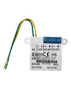 Inim UE311C Entrada de microímpia com isolante embutido. Entrada identificada como botão