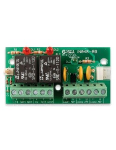 Comprar INIM AUXREL32 Módulo de 2 salidas de relé y distribución de alimentación en 3 salidas de 12V, 1A. Grado 3 AUXREL32