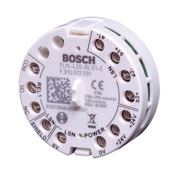 Módulo de interface Bosch FLM-420-RLV1-E com relé baixo integrado