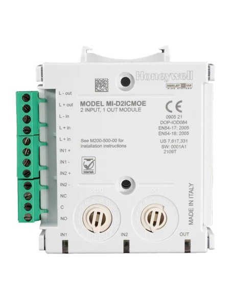 Acheter MORLEY MI-D2ICMOE MORLEY. Module de 2 entrées / 1 sortie pour systèmes analogiques de la série MAX avec isolateur