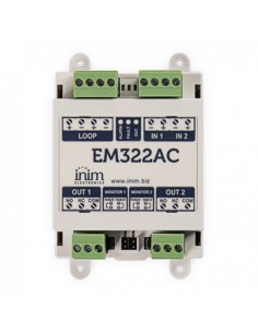 Comprar INIM EM322AC Módulo, 2 Entradas y 2 Salidas de relé @230 Vca EM322AC