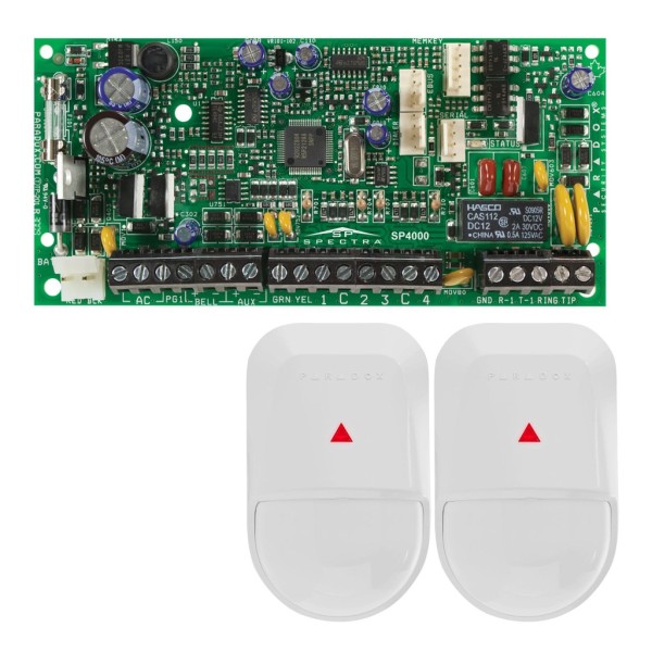 Placa central do paradoxo SP4000-KIT SP4000 + 2 detectores NV5. Grado2