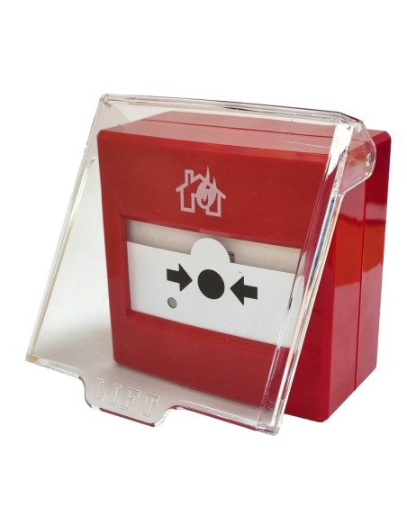 Comprar INIM IC0021 Pulsador convencional rearmable con tapa y base baja IC0021