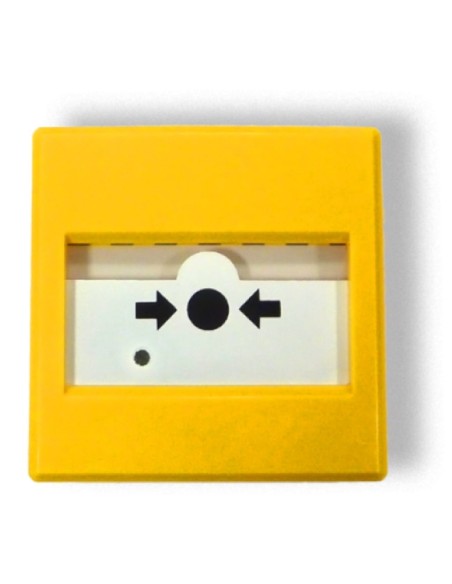Botão Inim IC0020E ALARM Botão de alarme para disparo automático de extinção. Cor amarela