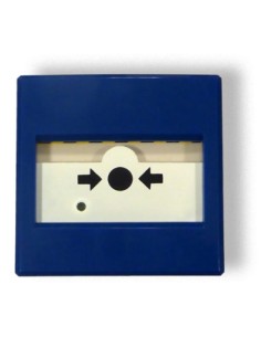 Comprar INIM IC0020B Pulsador de Alarma manual para paro de extinción automática. Color Azul IC0020B