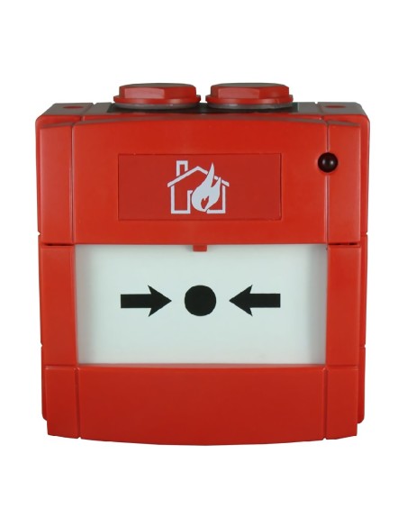 Botão de alarme analógico Morley W5A-RP06SG-K013-41 Relazable com isolante. Ip67