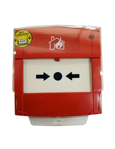 Botão de alarme analógico MORLEY M5A-RP05FF-K013-41 relançável com tampa