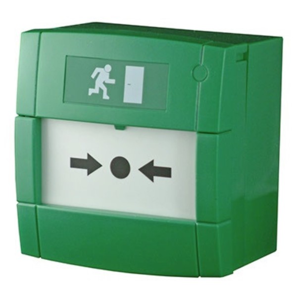 Comprar NOTIFIER M4A-G000SF-K013-13 Pulsador de doble contacto. Color verde M4A-G000SF-K013-13